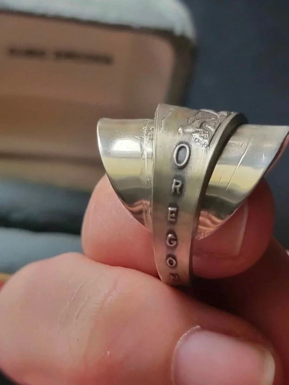 Sterling Silver | Oregon Coast | Spoon Ring | Size 8.